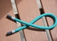 corda poli redonda longa do cabo de 36cm com término brilhante/matt das pontas do silicone