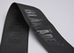 Vestuário Logo Polyester Webbing Straps Embossed feito sob encomenda 35mm pretos