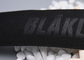 Vestuário Logo Polyester Webbing Straps Embossed feito sob encomenda 35mm pretos