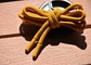 Extremidades redondas do metal e da tela do cabo do cordão do poliéster dos vestuários 5mm