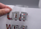 As etiquetas de rotulação coloridas da roupa da transferência térmica do filme personalizaram