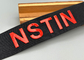 faixa elástica impressa renovável preta Logo For Clothing lustroso de 40mm