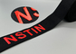faixa elástica impressa renovável preta Logo For Clothing lustroso de 40mm