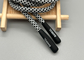 O círculo personalizou o cabo do cordão de 5mm com extremidade do silicone e logotipo impresso
