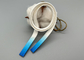 cabo longo do cordão do poliéster da roupa de 30cm com gotas brilhantes do silicone em ambas as extremidades