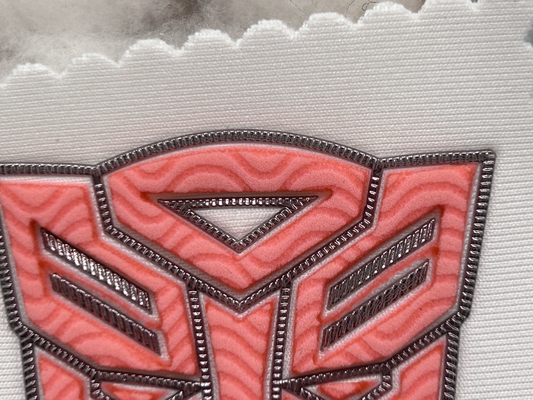 Patches de tecido em relevo personalizados Design de forma personalizada uniforme