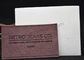 Etiquetas de couro feitas sob encomenda do PVC do plutônio de Debossed para artigos feitos a mão