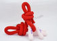 Cabo elástico do algodão do cabo do cordão da extremidade L125cm do silicone para sacos de cordão