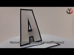 Tecido Entrançado com Logotipo em Silicone Fosco Estampado Branco Para Vestuário