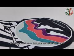 Impressão de logotipos de silicone personalizados Etiquetas de tecido tecido para vestuário