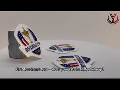 Impressão de logotipos de silicone personalizados Etiquetas de tecido tecido para vestuário