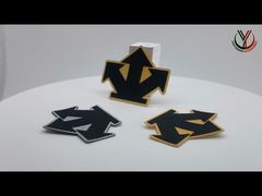 Etiquetas de roupas laváveis de 1 mm impressas por twill Logotipo de silicone personalizado