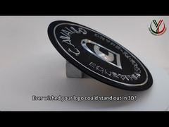 2mm TPU Prateado em relevo Patches OEKO Negro 3D Suede Label