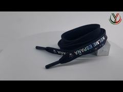 A Closer Look: Custom Printing Shiny Flat Cotton Tape Ribbon Cord For Clothing