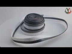 Apresente fita reflexiva personalizada costurada em roupas para você