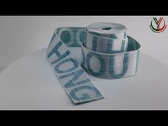 Veja porque escolher o cabo elástico liso tomado partido dobro do logotipo do jacquard para vestuários personalizados