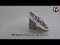 Um olhar mais atento: etiquetas reflexivas redondas em relevo do logotipo da Nike TPU 3M para calças de moletom