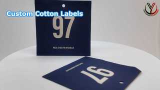 Etiquetas de algodão personalizadas para sua marca