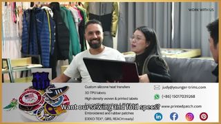 Tinta de impressão de etiquetas tecidas personalizadas para roupas