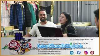 Etiquetas de logotipo de silicone personalizadas para roupas