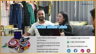 Etiquetas personalizadas de silicone para cabides para roupas