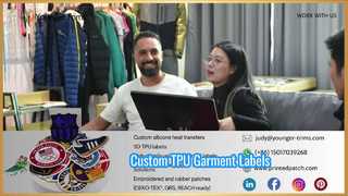 Etiquetas TPU personalizadas para roupas