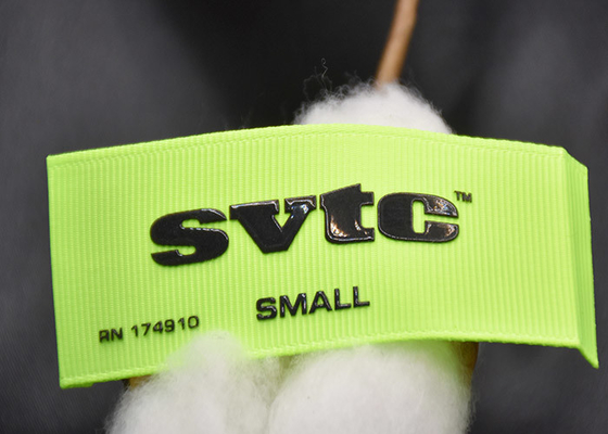 Costurar no tipo feito sob encomenda Logo Silicone Clothing Labels Washable 3D impresso