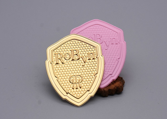 Crachá Degradable feito sob encomenda Logo For Clothing gravado calor moldando de TPU