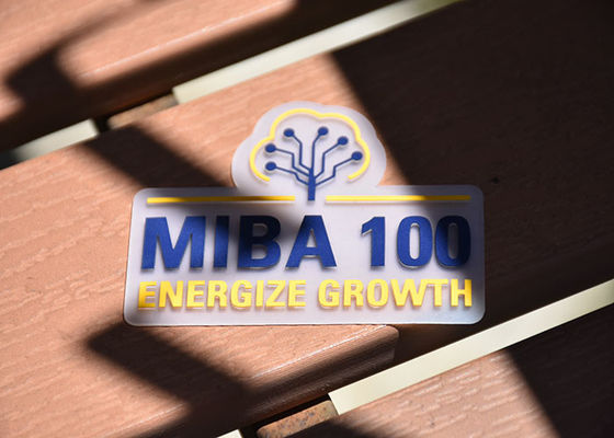 TPU 0.8mm grosso transparente imprimiu o silicone Logo Custom da etiqueta