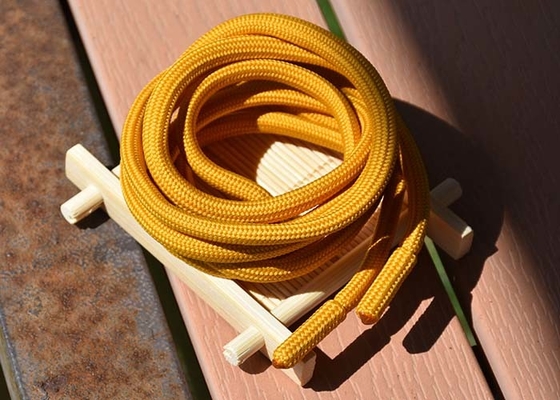 Extremidades redondas do metal e da tela do cabo do cordão do poliéster dos vestuários 5mm