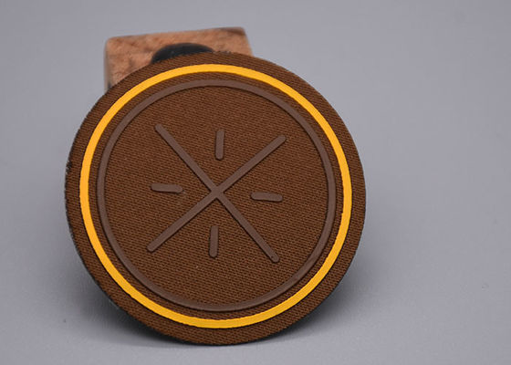 2D tela tecida aumentada de Logo Heat Transfer Clothing Labels do silicone