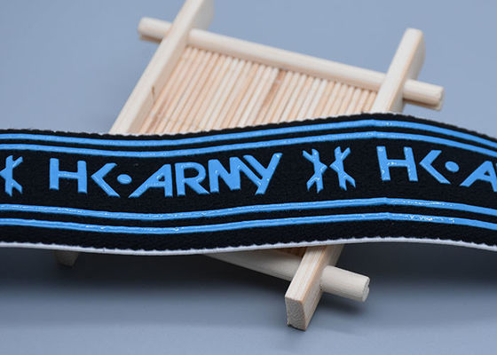 de 40mm do algodão faixa elástica do deslizamento não com logotipo impresso do silicone