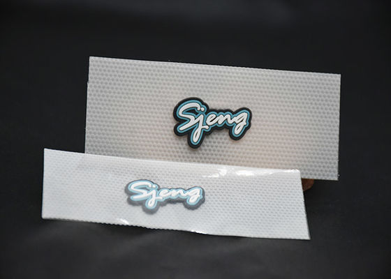 3 cor impressa Logo Silicone Heat Transfer Labels para a roupa