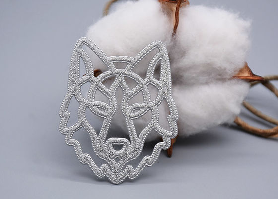 Etiquetas brilhantes feitas sob encomenda da transferência térmica do silicone da única cor para a roupa