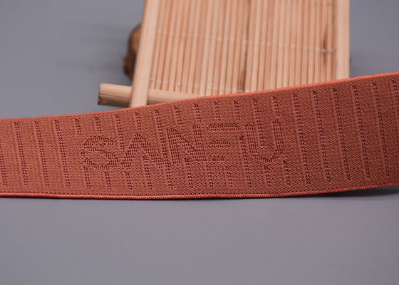 elástico reciclado 25mm do jacquard com único lado para o vestuário