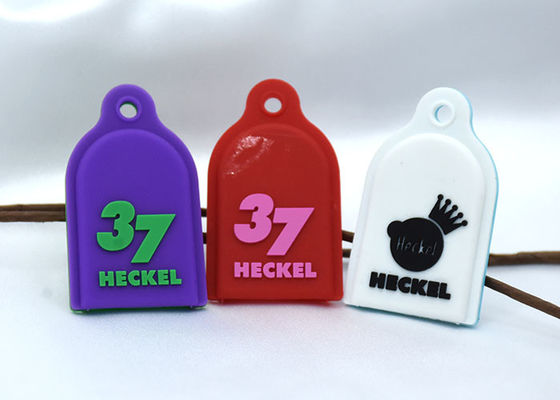 Do roxo de borracha da corrente chave do PVC do GV 3D da corrente chave do PVC de Matt branco vermelho gravado