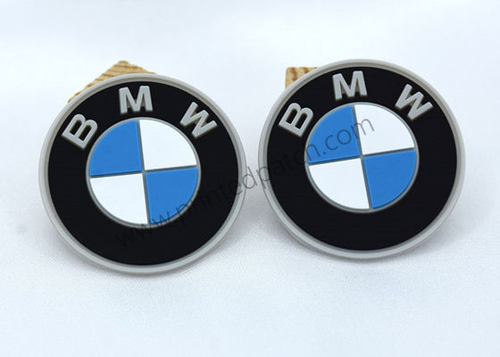 O PVC de borracha feito sob encomenda de Logo Patch Embossed BMW remenda para chapéus