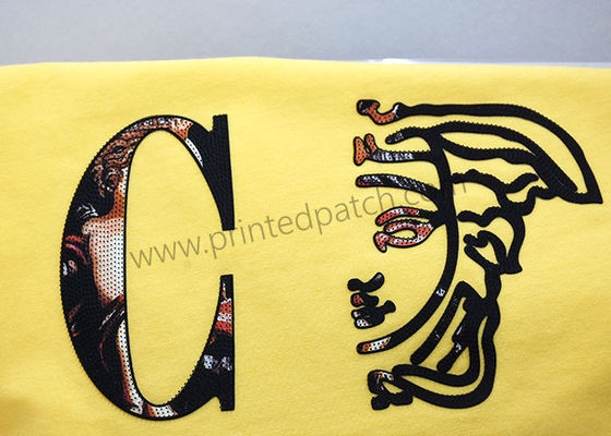 Etiqueta Stretchable levantada OEKO-TEX da transferência térmica do silicone